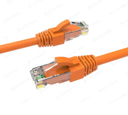 Cable de conexión de parche de cobre LSZH Cat.6 UTP 24 AWG de 2M de color naranja - Cable de parche UTP Cat.6 de 24 AWG con certificación UL